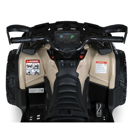 Дитячий повнопривідний електроквадроцикл Bambi OUTLANDER 850 (MP3), сірий