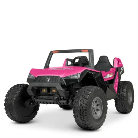 Дитячий двомісний повнопривідний електромобіль Bambi Buggy CLASH Strength 4x4 з кондиціонером, рожевий