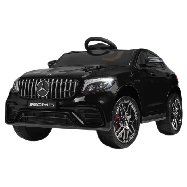Детский полноприводный электромобиль Bambi Mercedes-Benz GLC 63S с автопокраской, черный