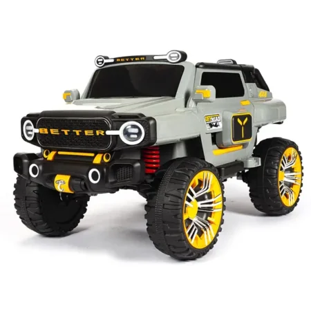 Дитячий повнопривідний електромобіль Ford Bronco Raptor з багажником та ручкою для транспортування, сірий