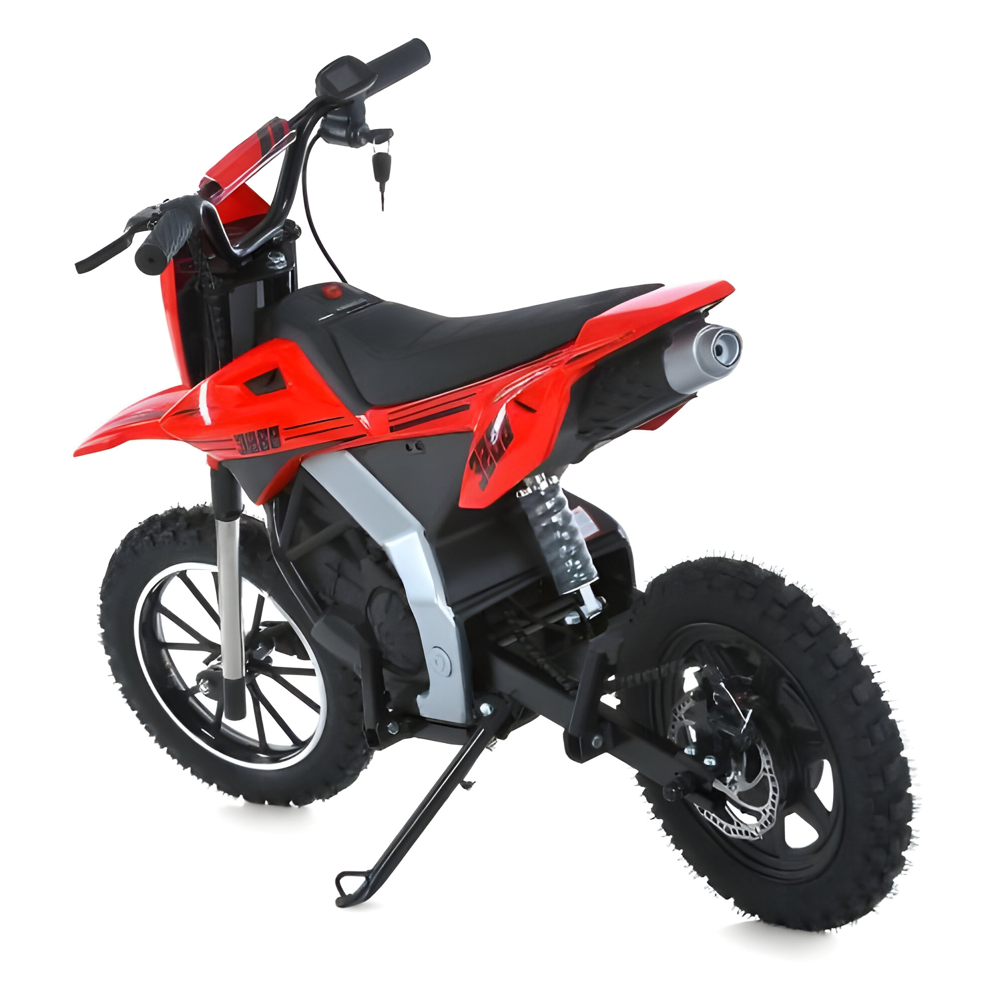 Дитячий кроссовий електромотоцикл Bambi, з мотором 350W, червоний