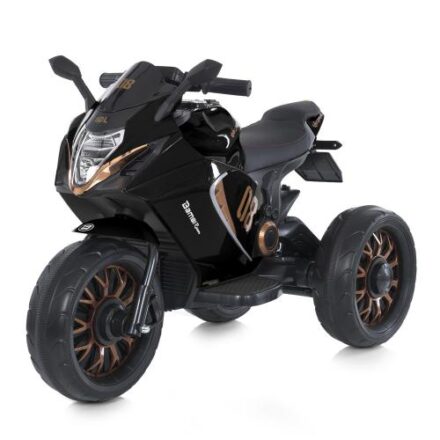 Дитячий електромотоцикл Bambi Kawasaki Ninja 125 Sport триколісний, чорний
