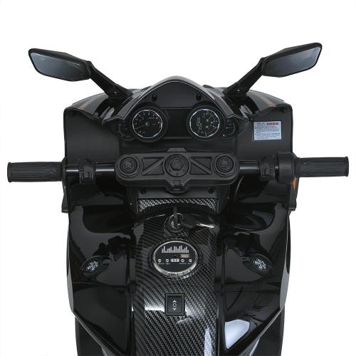 Дитячий електромотоцикл Bambi Yamaha YZF-R9 (MP3) з додатковими коліщатками та автофарбуванням, чорний