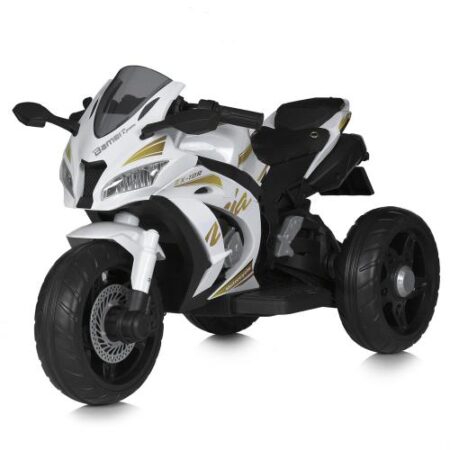 Дитячий триколісний електромотоцикл ZX-10R (MP3), білий