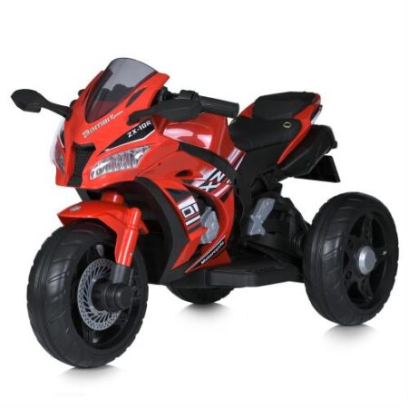 Дитячий триколісний електромотоцикл ZX-10R (MP3), червоний