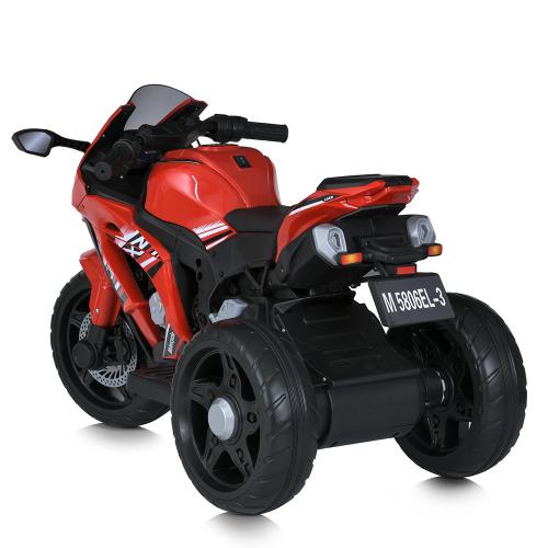 Дитячий триколісний електромотоцикл ZX-10R (MP3), червоний