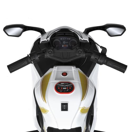 Дитячий триколісний електромотоцикл ZX-10R (MP3), білий