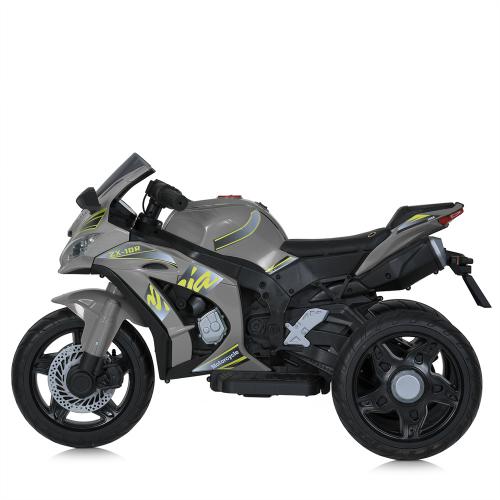 Дитячий триколісний електромотоцикл ZX-10R (MP3), сірий