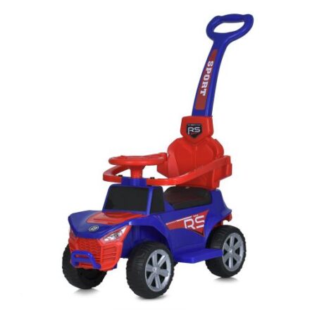 Дитячий толокар-каталка UTV Sport RS Mixed (MP3) з батьківською ручкою та страхувальним бампером, синій