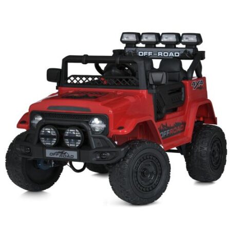 Дитячий електромобіль Bambi Джип Road 4x4 (MP3), червоний