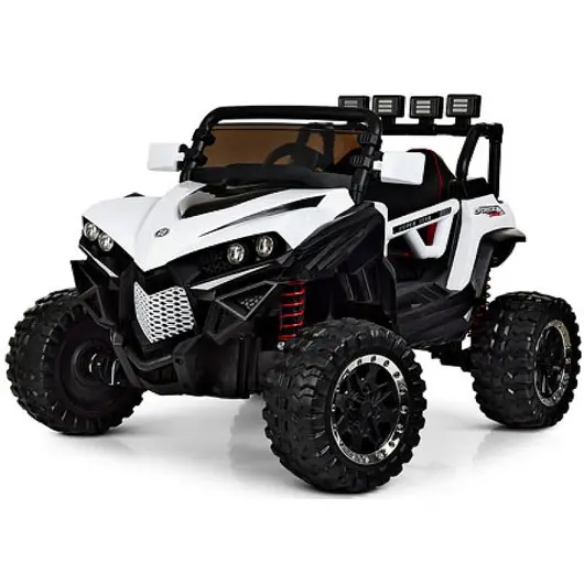 Дитячий повнопривідний електромобіль Bambi Buggy GForce 200 з кондиціонером та ручкою для транспортування, до 60 кг, до 8 км, білий