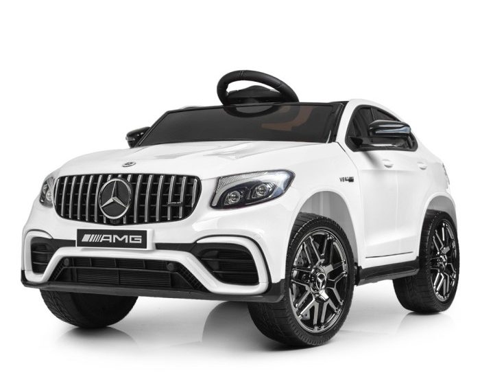 Дитячий повнопривідний електромобіль Bambi Mercedes-Benz GLC 63S, білий