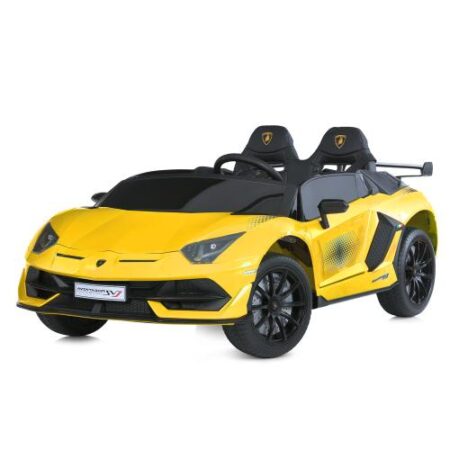 Дитячий легковий електромобіль Bambi LAMBORGINI AVENTADOR SVJ, повнопривідний, жовтий