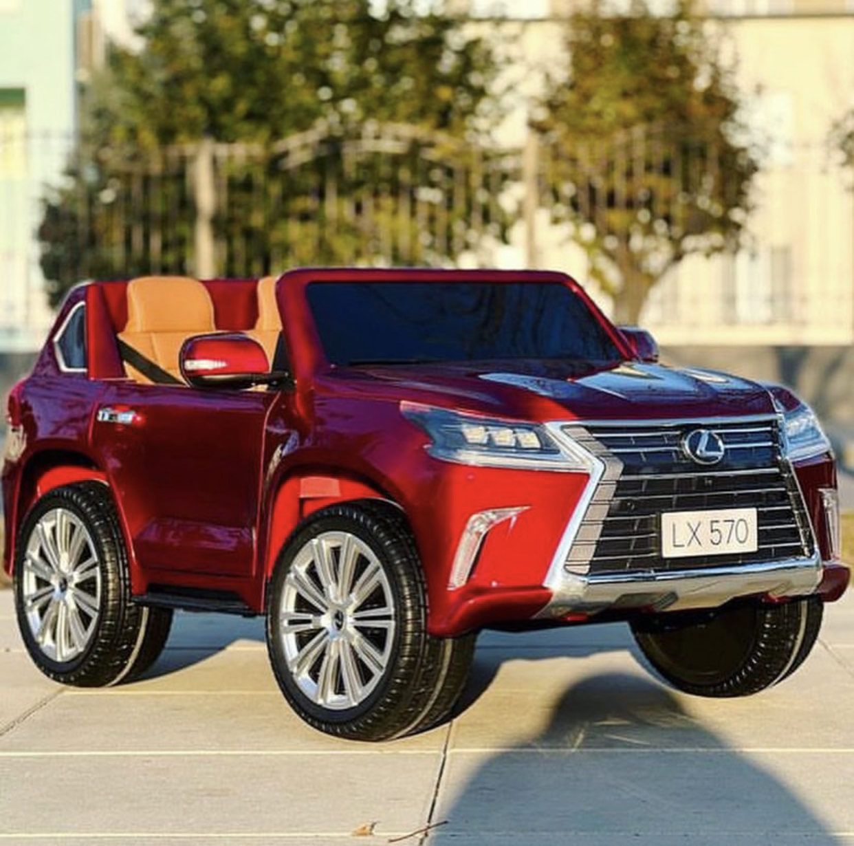 Дитячий електромобіль Bambi LEXUS LX570 4x4, з автофарбуванням червоний