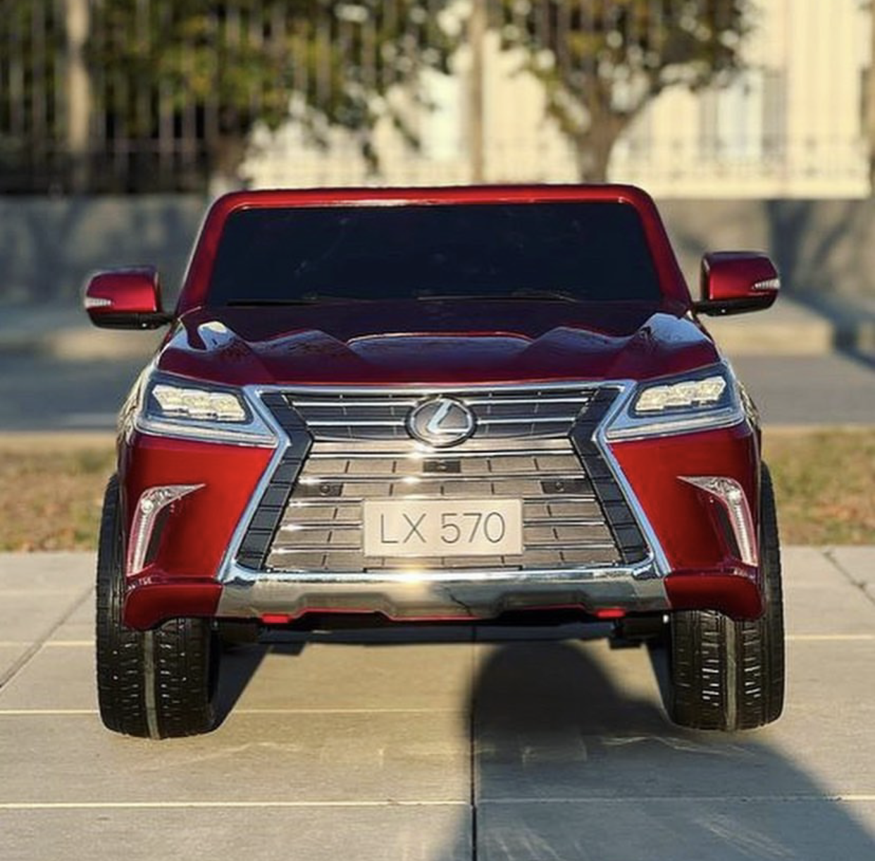Дитячий електромобіль Bambi LEXUS LX570 4x4, з автофарбуванням червоний