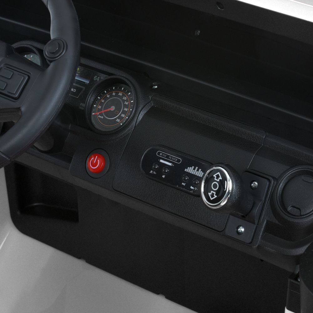 Дитячий електромобіль Bambi Jeep з додатковими ліхтарями, білий