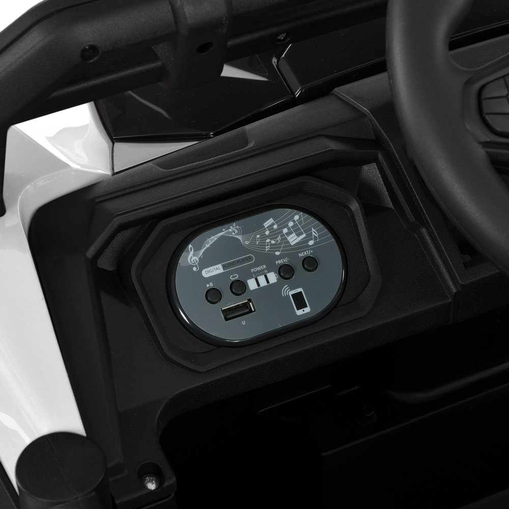 Дитячий електромобіль Bambi Buggy Power Sport, повнопривідний, білий