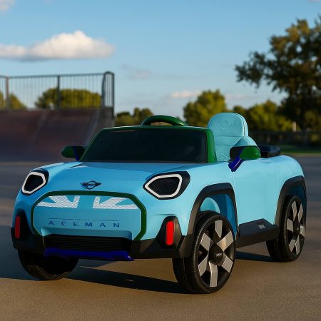 Дитячий електромобіль Bambi Mini Cooper AceMan, блакитний