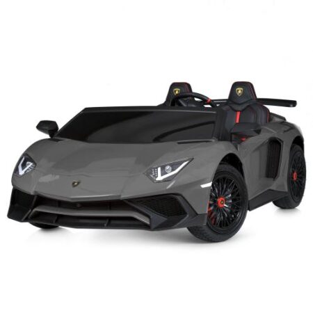 Дитячий двомісний електромобіль Bambi Lamborghini Aventador SV (MP3) до 100 кг, сірий