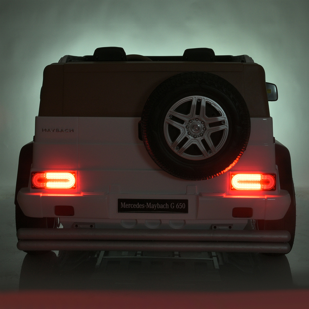 Дитячий електромобіль Bambi Mercedes Benz Maybach G650, з регулюванням сидінь, білий