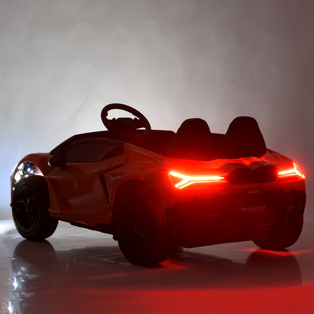 Дитячий електромобіль Bambi Lamborghini Revuelto двомісний, помаранчевий