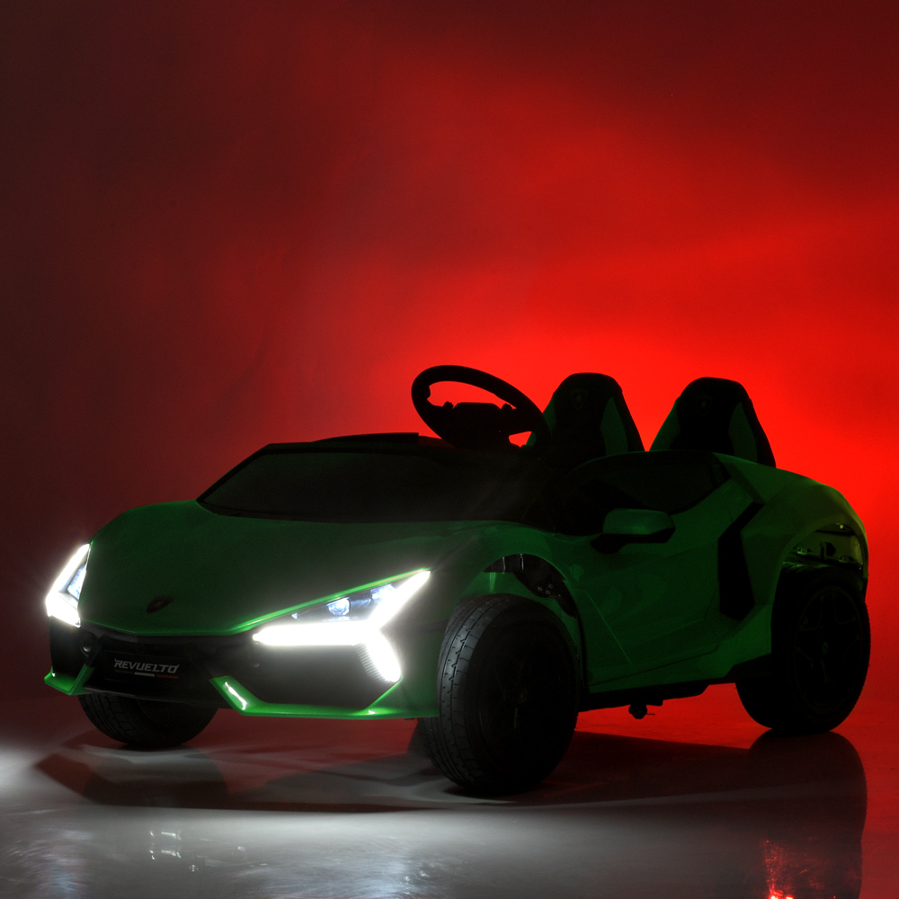 Дитячий електромобіль Bambi Lamborghini Revuelto двомісний, зелений