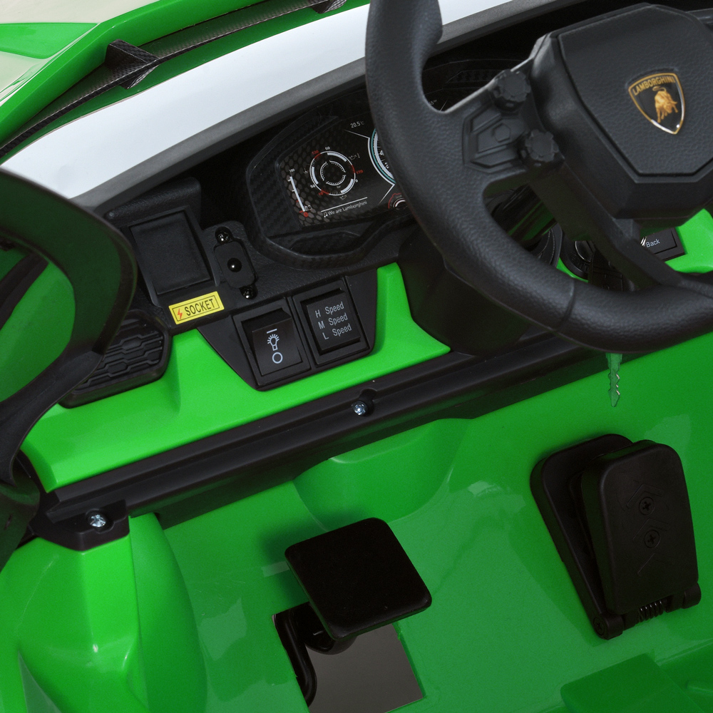 Дитячий електромобіль Bambi Lamborghini Revuelto двомісний, зелений