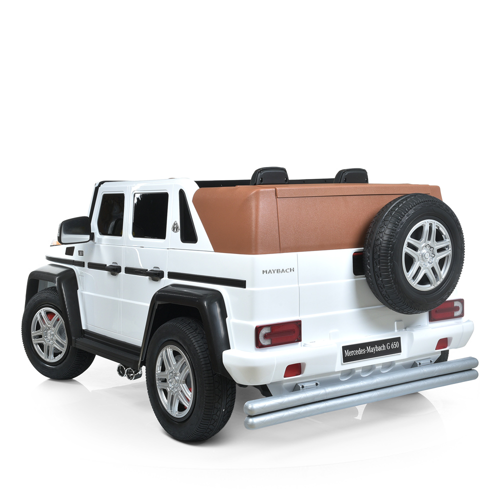 Дитячий електромобіль Bambi Mercedes Benz Maybach G650, з регулюванням сидінь, білий