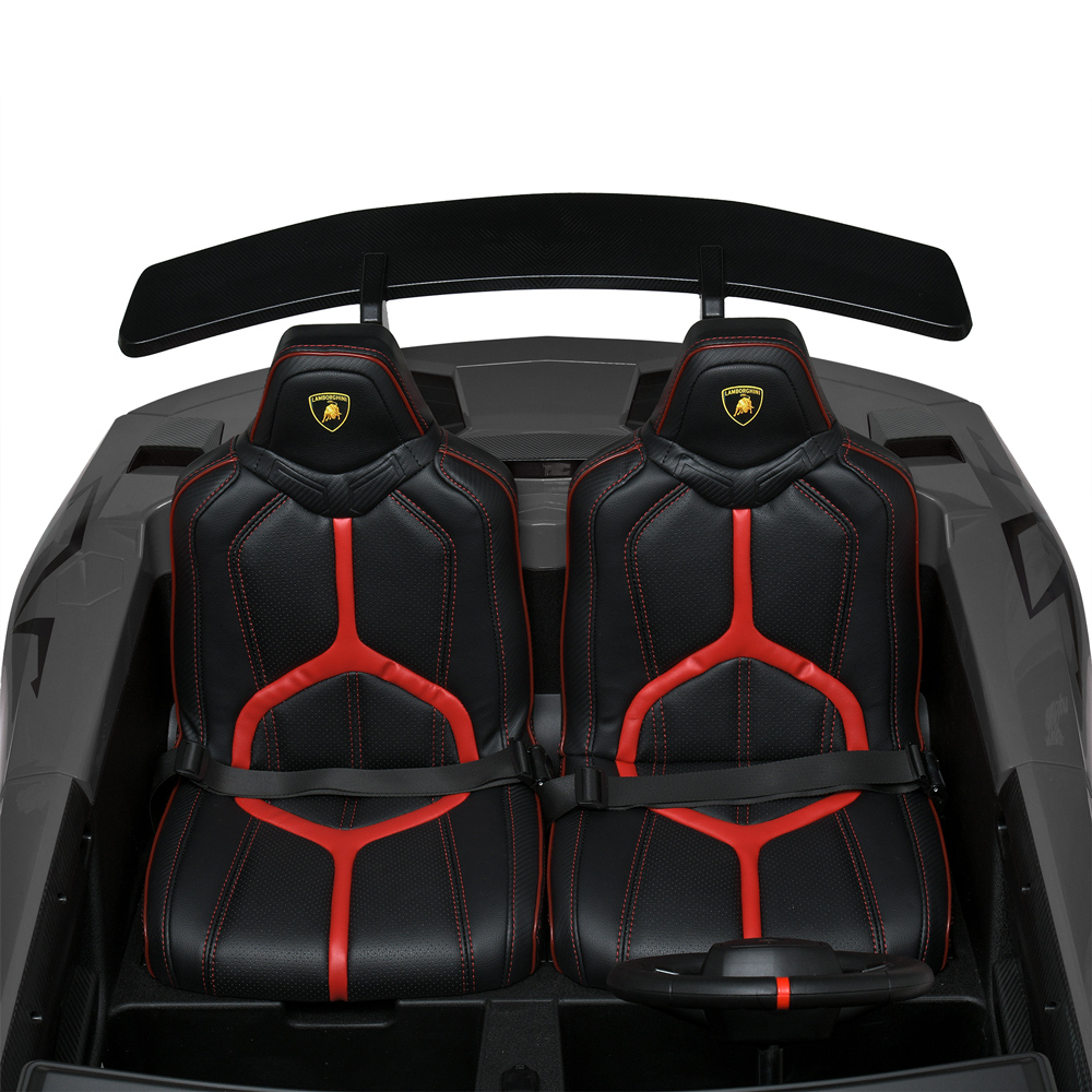 Дитячий двомісний електромобіль Bambi Lamborghini Aventador SV (MP3) до 100 кг, сірий