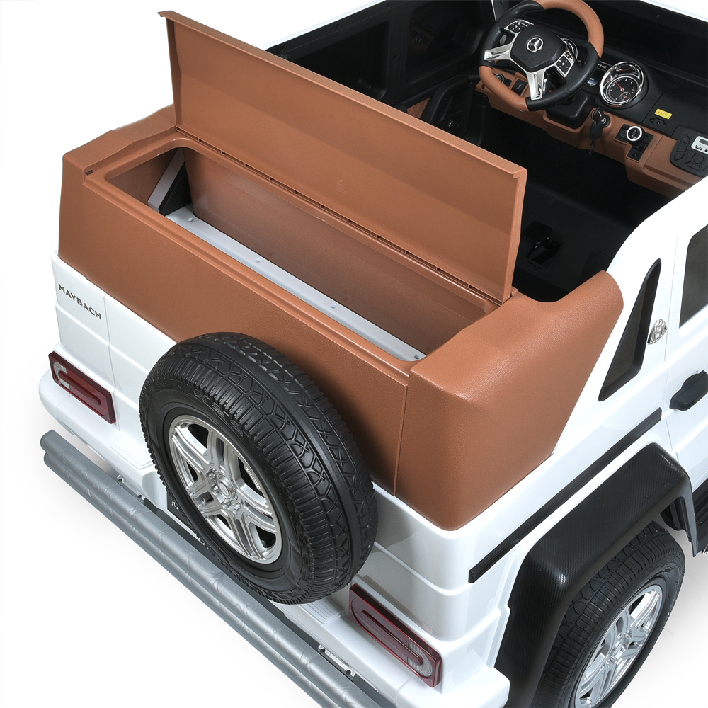 Дитячий електромобіль Bambi Mercedes Benz Maybach G650, з регулюванням сидінь, білий