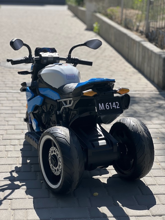 Дитячий мотоцикл Bambi BMW з трьома колесами,синій