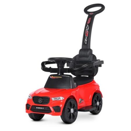 Дитячий толокар-електромобіль Bambi Mercedes V6 Sports з батьківською ручкою, червоний