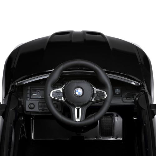 Дитячий електромобіль Bambi BMW M4 з ручкою для транспортування та коліщатками, чорна