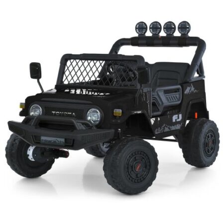 Дитячий електромобіль Bambi Jeep на пульті керування, чорний