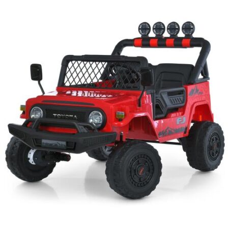 Дитячий електромобіль Bambi Jeep на пульті керування, червоний