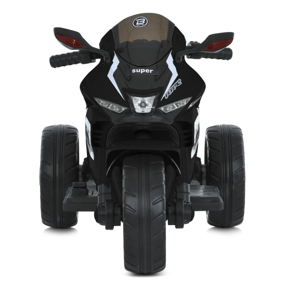 Дитячий електромотоцикл Bambi Kawasaki з трьома колесами, чорний