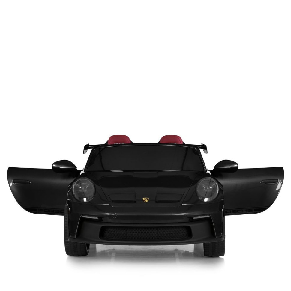 Дитячий електромобіль Bambi Porshe 911 двомісний зі спойлером, чорний