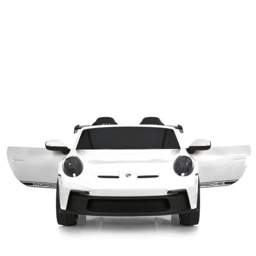 Дитячий електромобіль Bambi Porshe 911 двомісний зі спойлером, білий