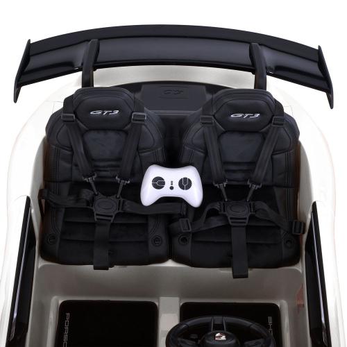 Дитячий електромобіль Bambi Porshe 911 двомісний зі спойлером, білий
