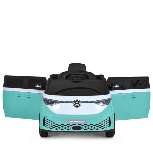 Дитячий електромобіль Bambi Volkswagen автобус, блакитний