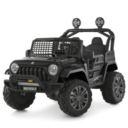 Дитячий електромобіль Bambi Jeep з EVA колесами та додатковими фарами, сірий
