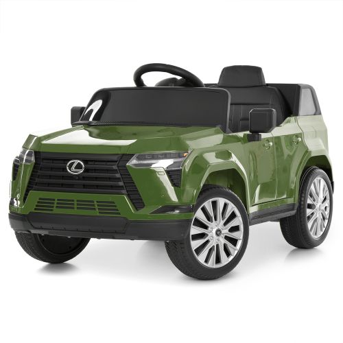 Дитячий електромобіль Lexus одномісний з EVA колесами, зелений