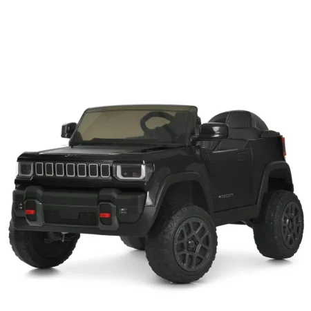 Дитячий електромобіль джип 4x4 24V Premium DualDrive з пультом керування 2.4G, EVA колесами, м’яким екошкіряним сидінням, чорний