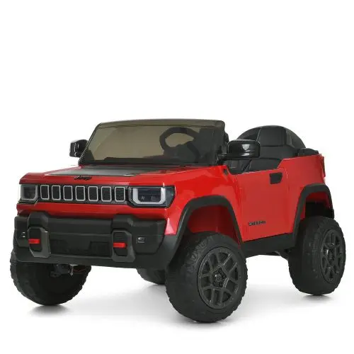 Дитячий електромобіль джип 4x4 24V Premium DualDrive з пультом керування 2.4G, EVA колесами, м’яким екошкіряним сидінням, червоний