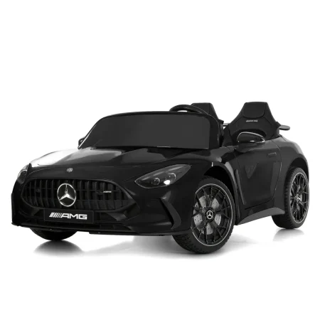 Дитячий електромобіль Mercedes Benz зі спойлером та пультом керування, чорний