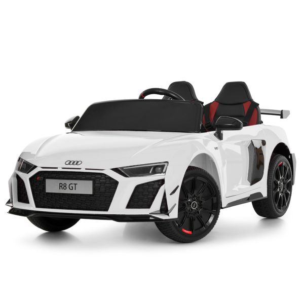 Дитячий електромобіль Bambi Audi R8 GT зі спойлером, біла