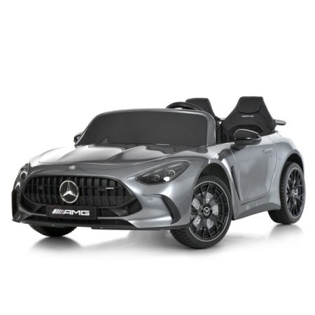 Дитячий електромобіль Mercedes Benz зі спойлером та пультом керування, сірий