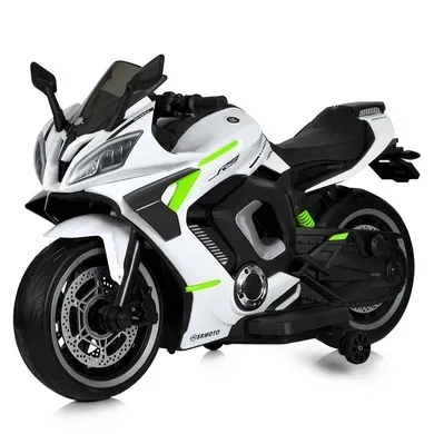 Дитячий електромотоцикл Bambi Yamaha YZF-R9 (MP3) з додатковими коліщатками,